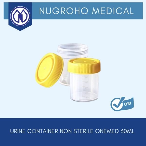 Urine Container 60ml Sterile - Pot Urine Tutup Merah