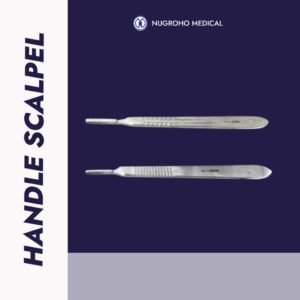 Handle Scalpel Onemed - Gagang Pisau Bedah No. 3 & No. 4