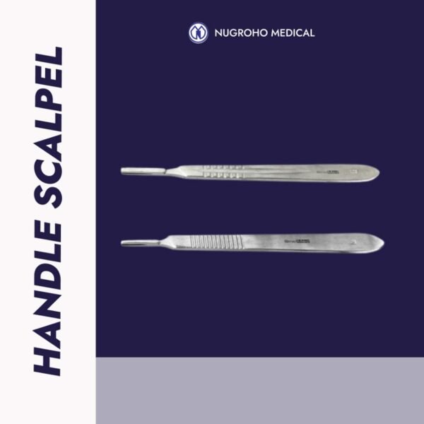 Handle Scalpel Onemed - Gagang Pisau Bedah No. 3 & No. 4