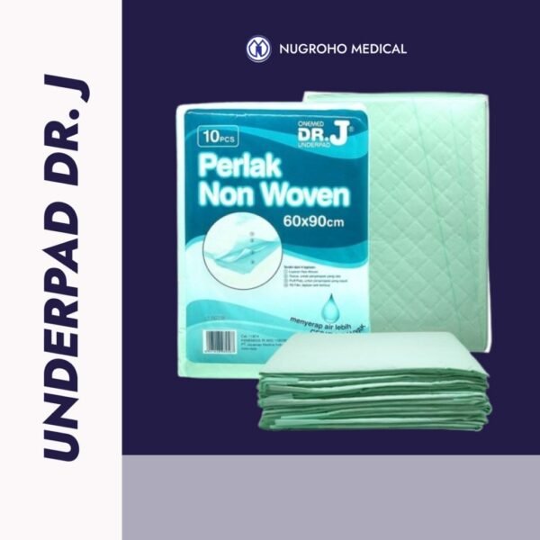 Underpad Dr. J 60x90 cm - Alas Perlak Serap Cairan (Ecer)