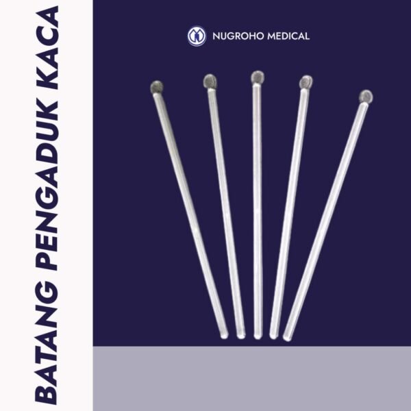 Batang Pengaduk Kaca Laboratorium (Stirring Rod)