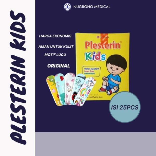 Plesterin Kids Waterproof - Plester Luka Anak Karakter (Isi 25)