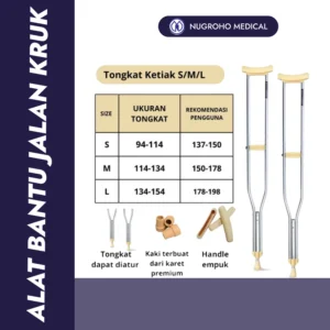 Tongkat Ketiak Onemed (Kruk / Walking Stick)