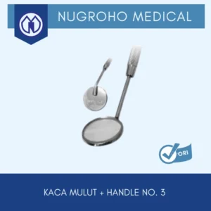 Kaca Mulut Dental + Handle No. 3