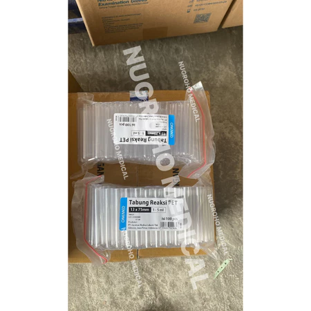 TABUNG REAKSI 1ML - 5ML KACA PET