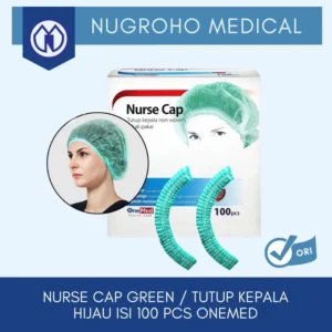 Nurse Cap Green OneMed Box Isi 100 Pcs
